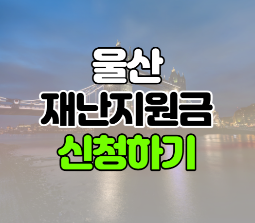 울산 재난지원금 지원 대상 신청 기간 방법 내용 정리