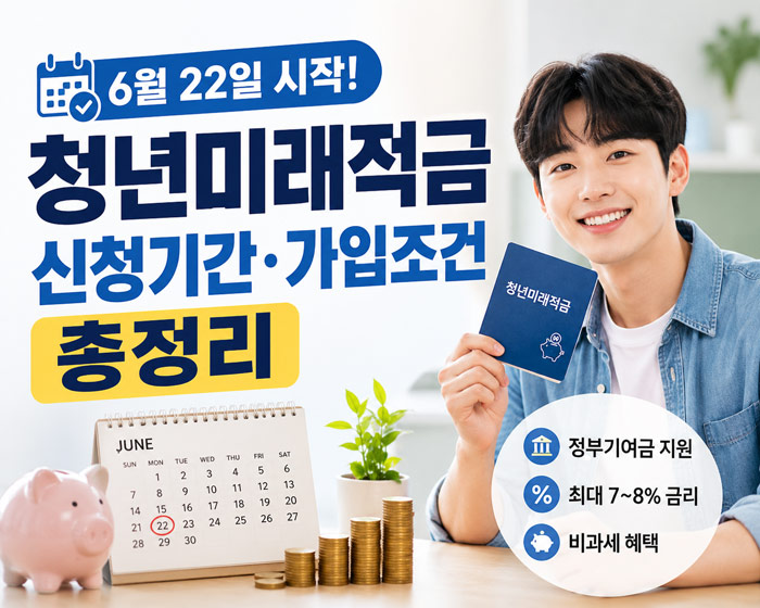 2026 청년미래적금 신청기간 가입조건 정부기여금 금리 혜택 총정리