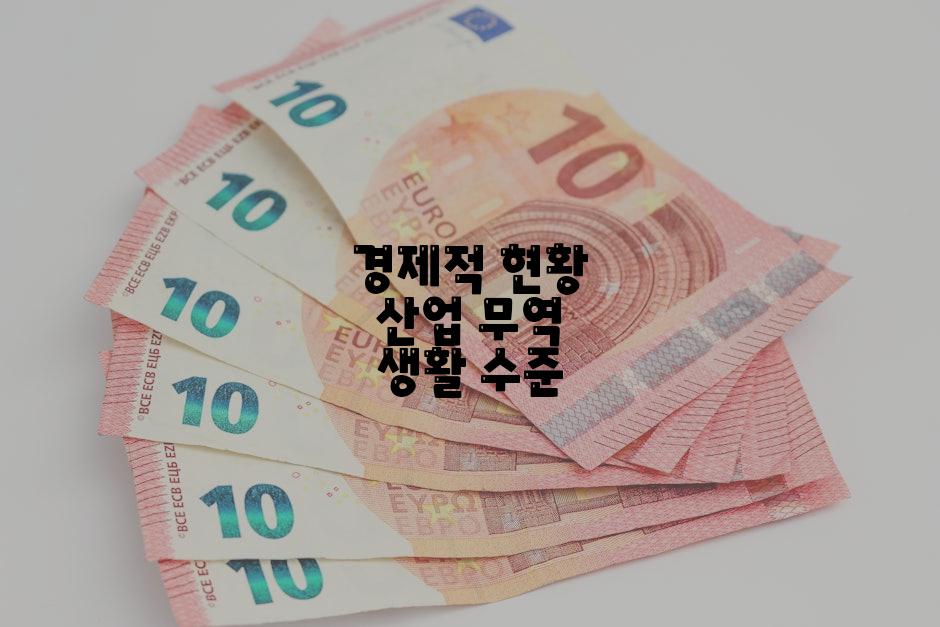 경제적 현황 산업 무역 생활 수준