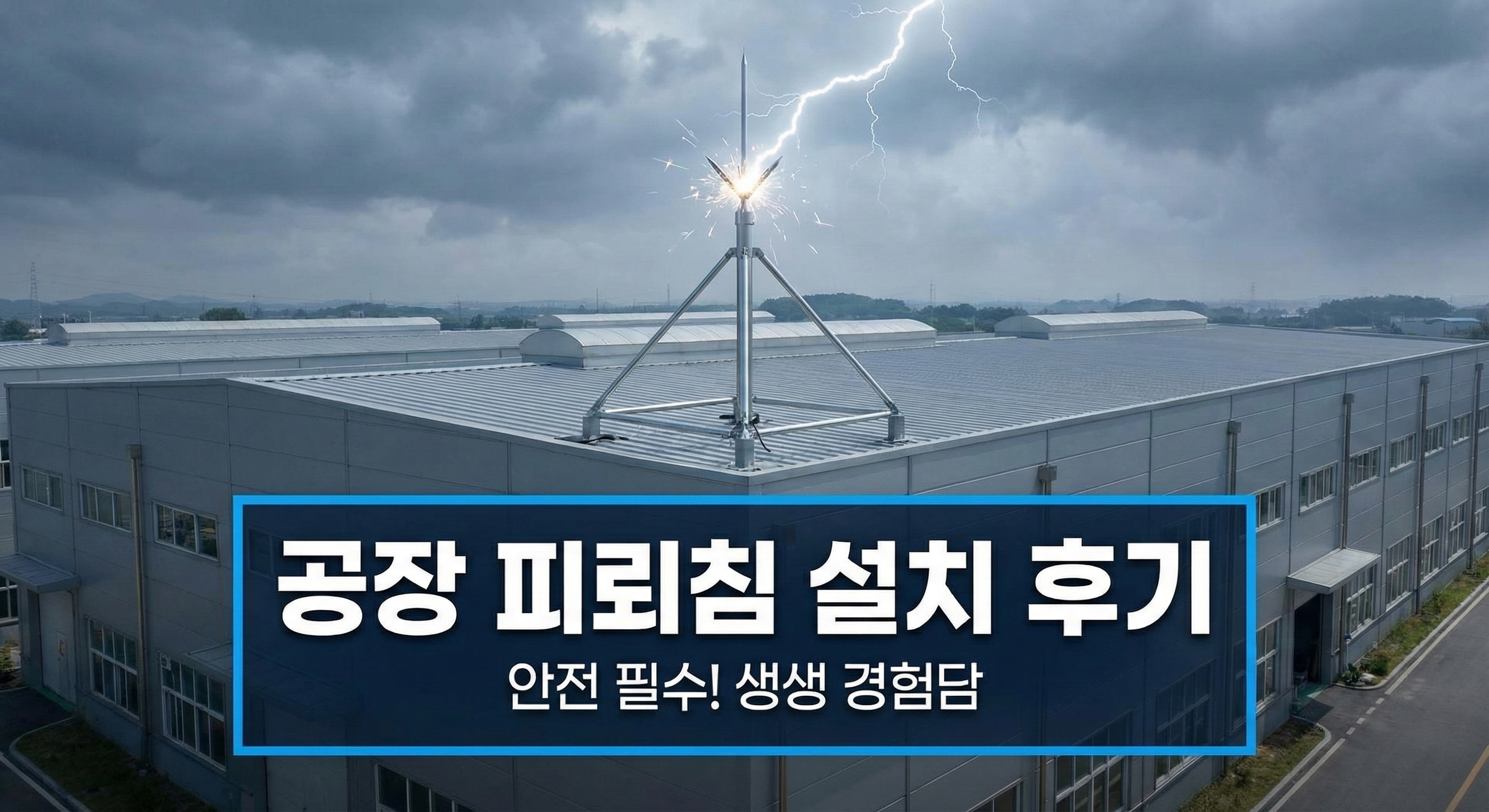 공장 피뢰침 설치 후기