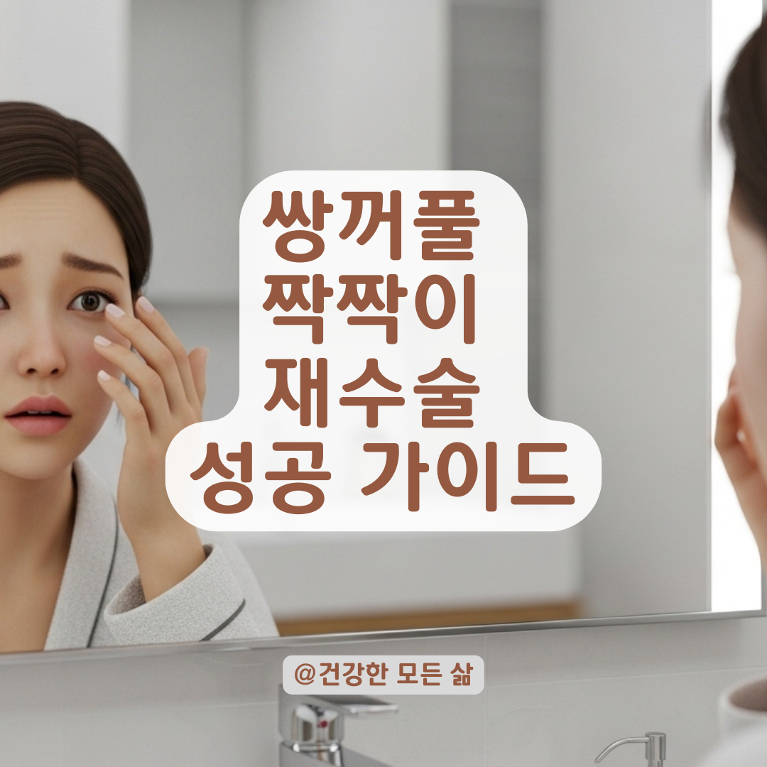 쌍꺼풀 라인 짝짝이 고민이라면? 재수술 결정 전 꼭 확인해야 할 체크리스트!