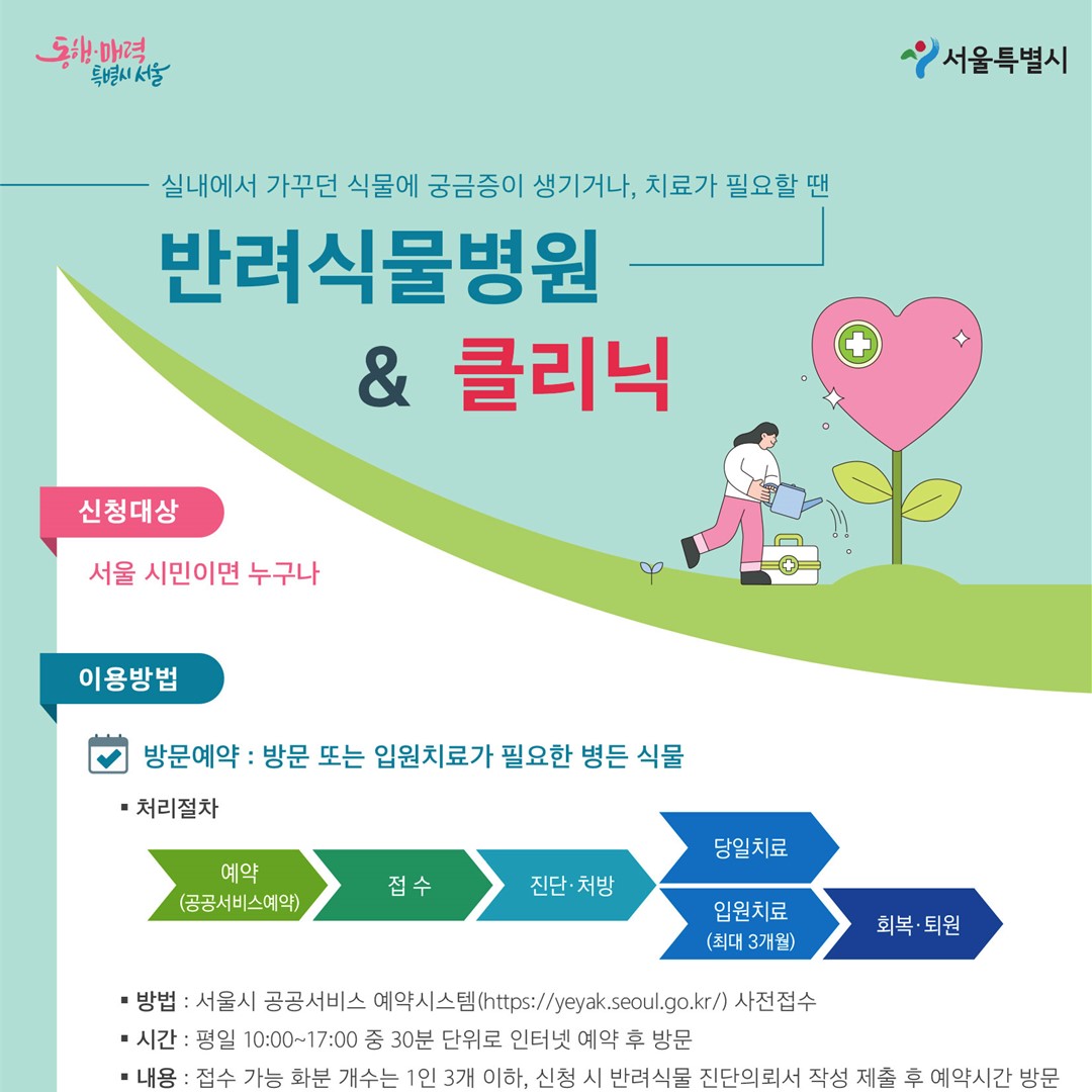 식물도 진료받는 시대! 서울시 반려식물병원과 클리닉 센터 활용법