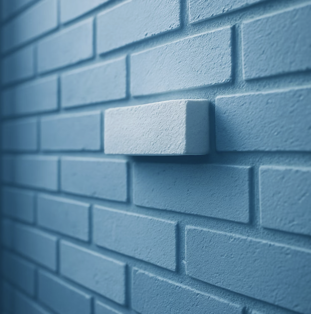 벽돌담의 어긋난 벽돌, '전방전위'의 의미