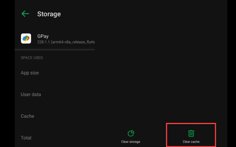 구글페이 캐시 삭제 메뉴