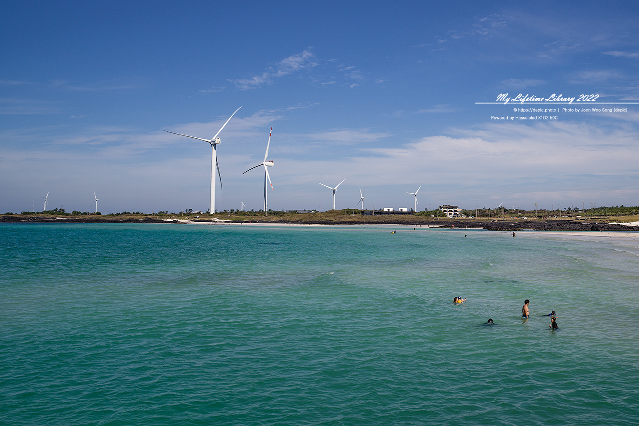 #제주 #김녕 #해수욕장 #바다 #풍력발전기 #2022제주여행