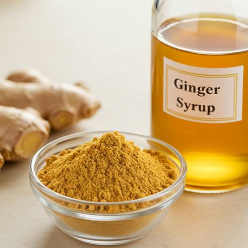 생강분말과 생강청 같이 나온 사진