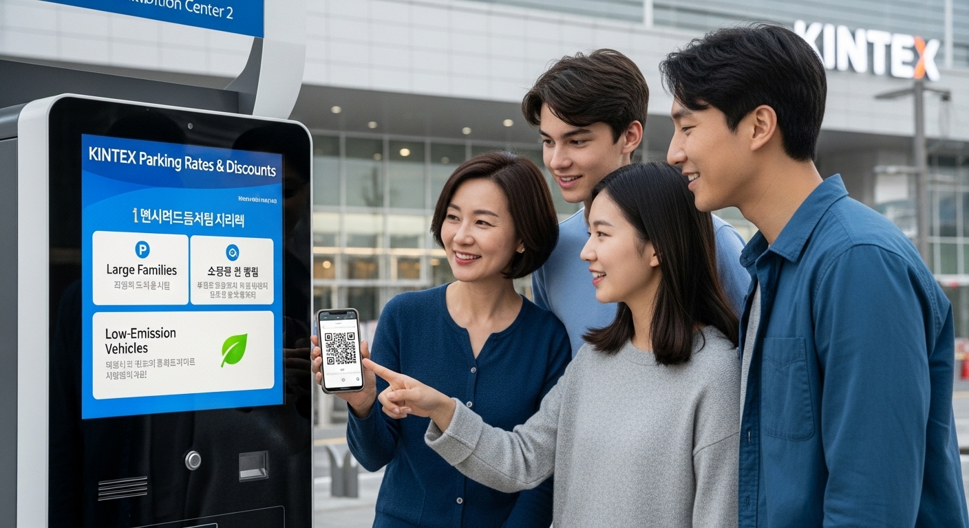 킨텍스 제2전시장 주차 요금표 및 다자녀, 저공해 차량 할인 혜택 안내