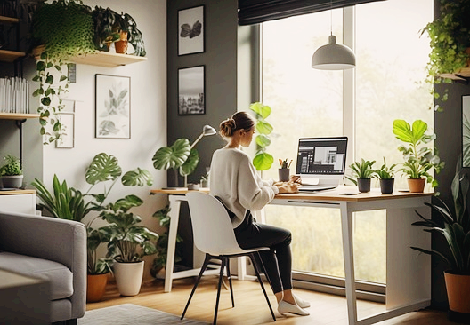 소형 아파트에 홈 오피스 공간 만들기