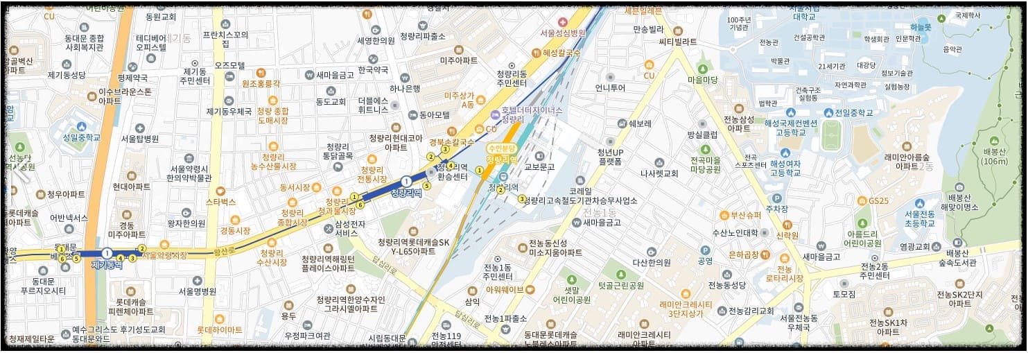 GTX-B 노선 정차역