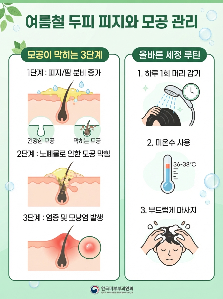 피지 모공 막힘 탈모