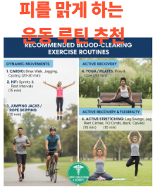 피를 맑게 하는 운동 루틴 추천