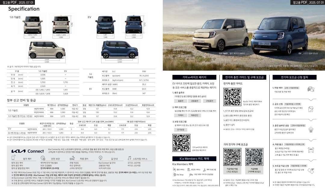 레이 가격표 카탈로그