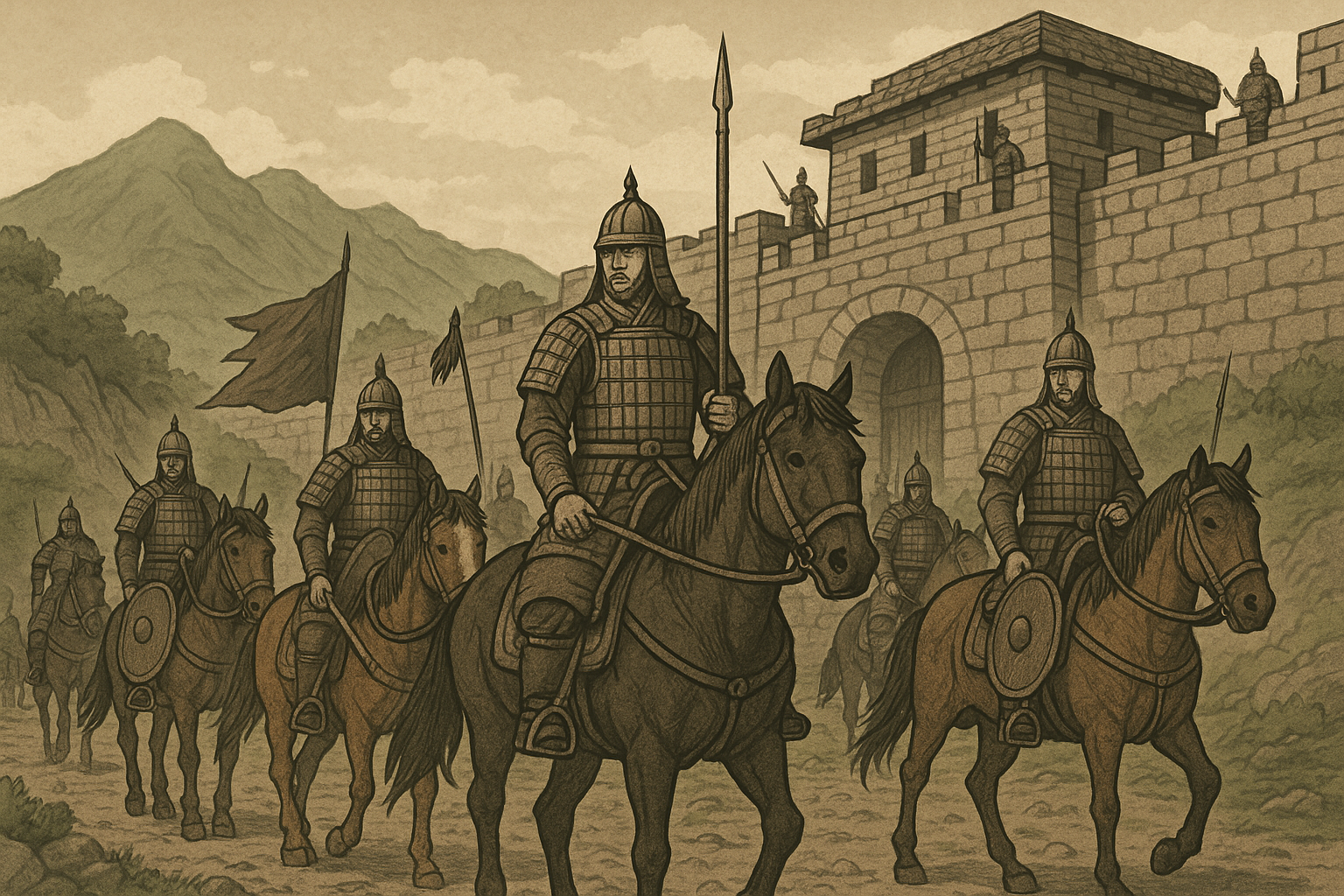 고구려 군사 조직과 전쟁 동원 관련 이미지