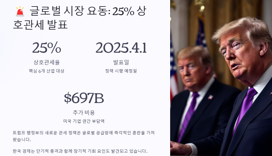 트럼프 상호관세 산업분석,관련주,수혜주, 투자전략