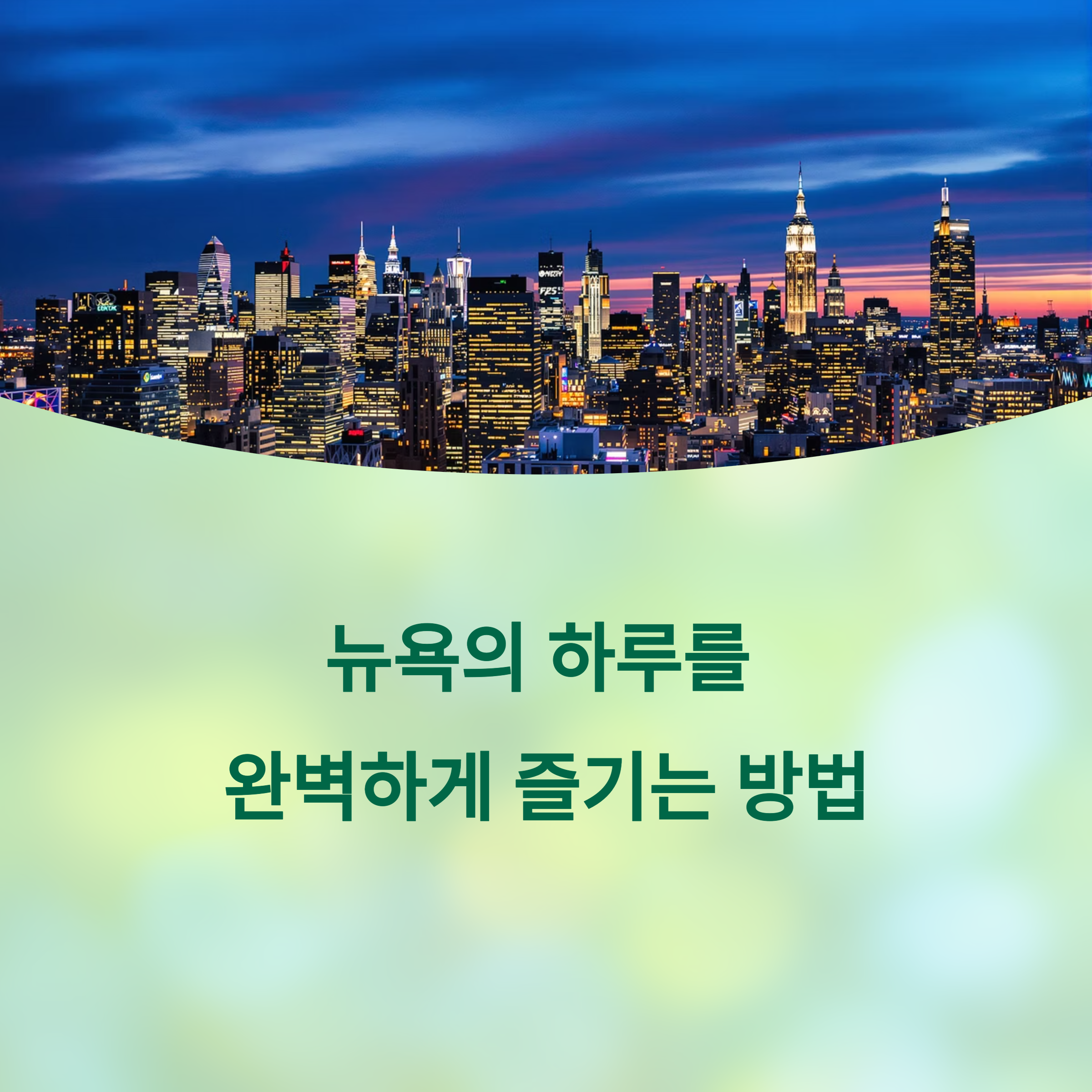 뉴욕 타임스퀘어부터 브루클린