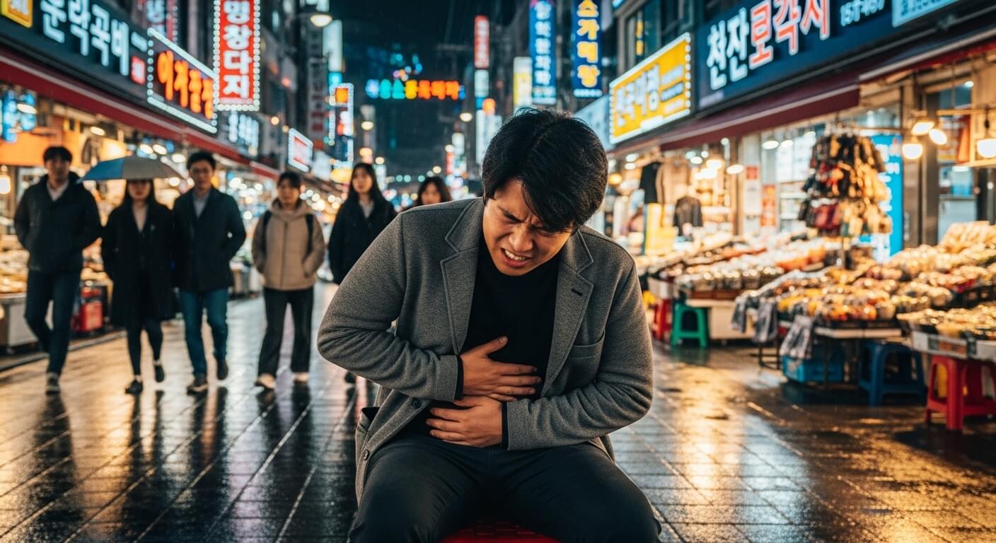 왼쪽 갈비뼈 아래 통증