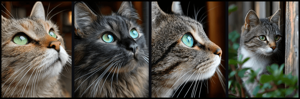 raw 모드 고양이 이미지 예시 Midjourney