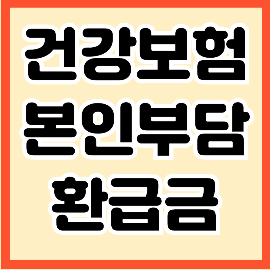 건강보험 본인부담 환급금