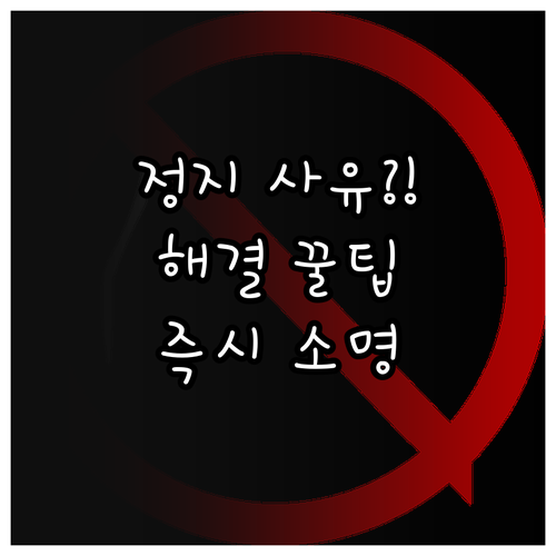 당근마켓 이용 정지 사유 확인 및 고..