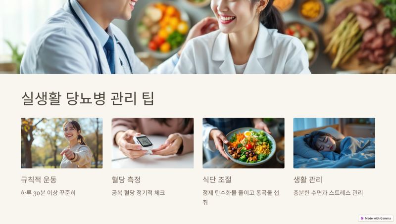실생활 당뇨병 관리 팁