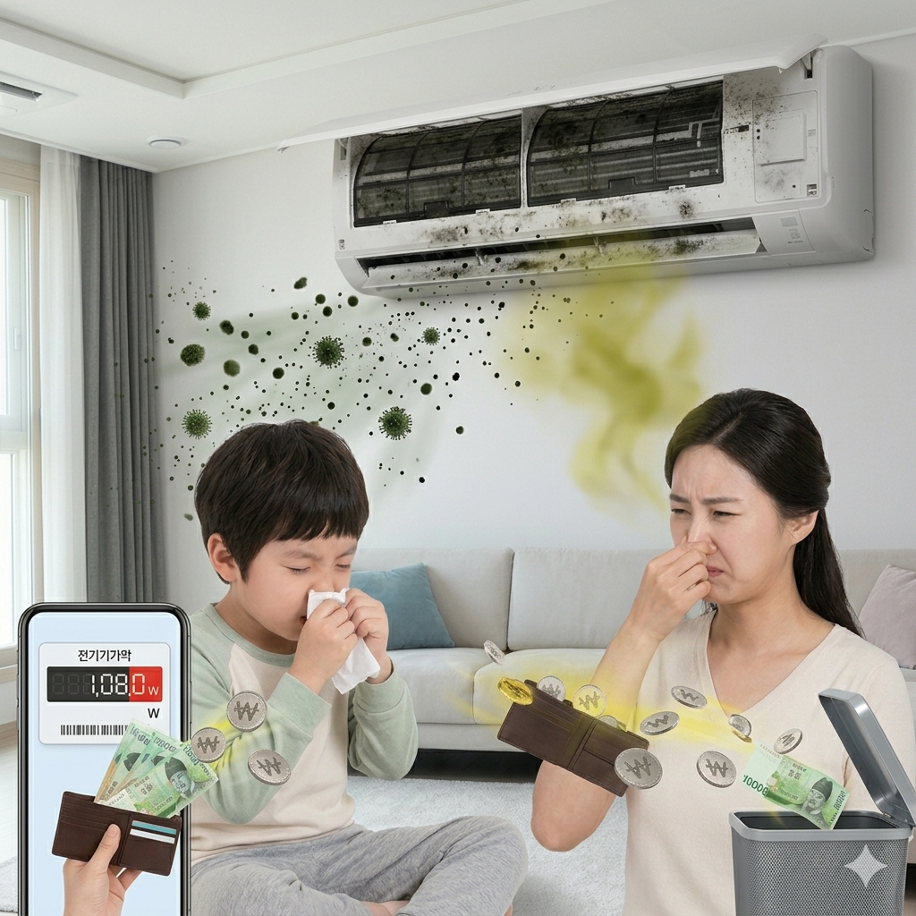 에어컨 청소 안하면 생기는 문제점