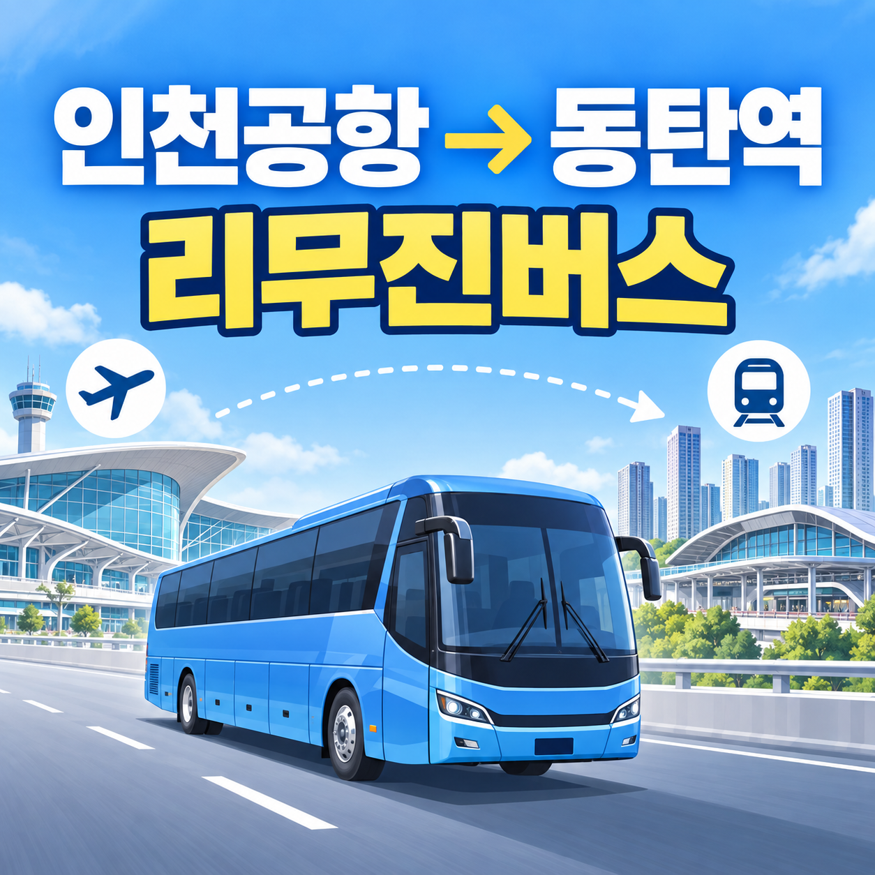 인천공항에서 동탄역 가는 법 공항버스 8837번 타는곳 요금 시간표 한눈에 썸네일