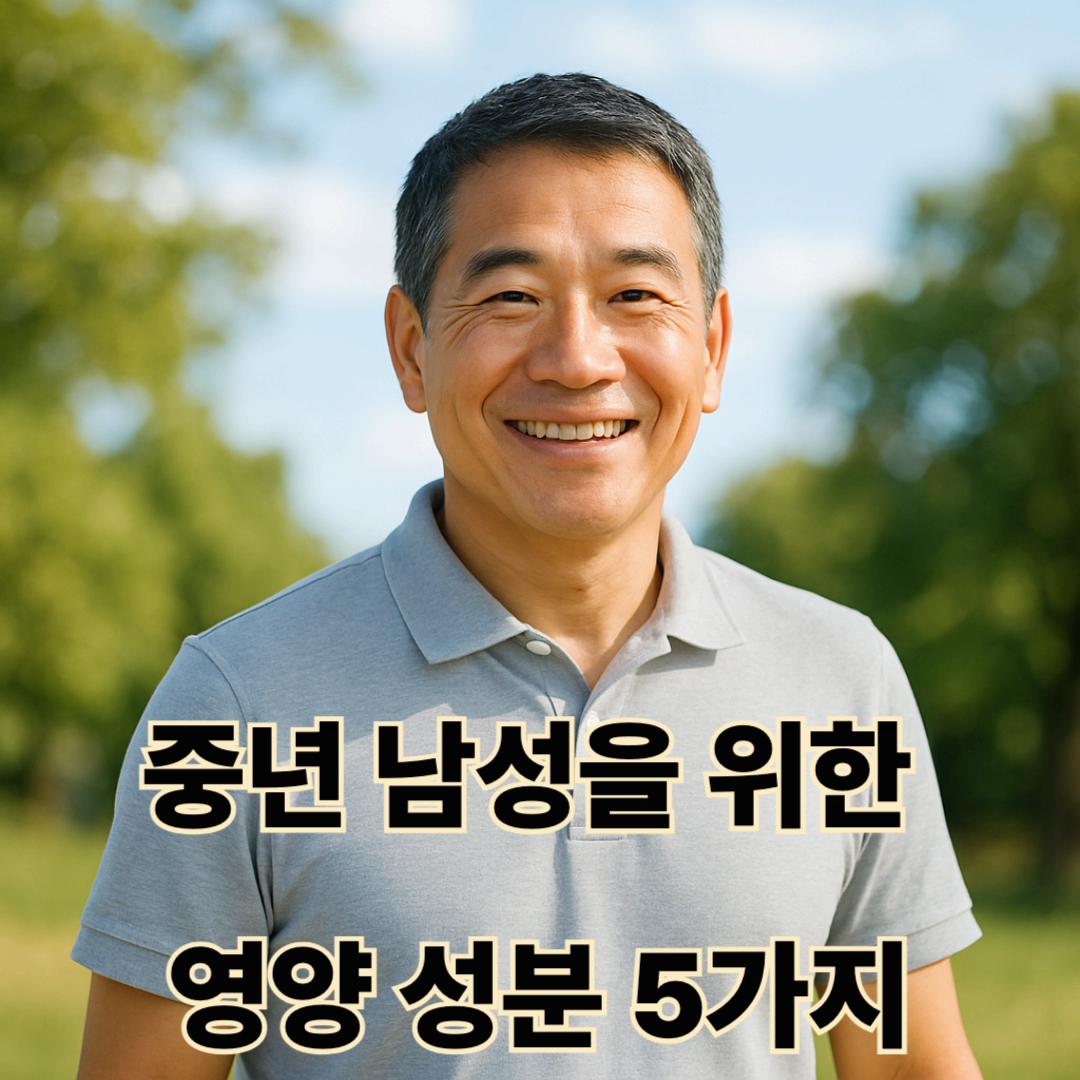 갱년기 남성을 위한 과학 기반 영양제 TOP 5 (2025)