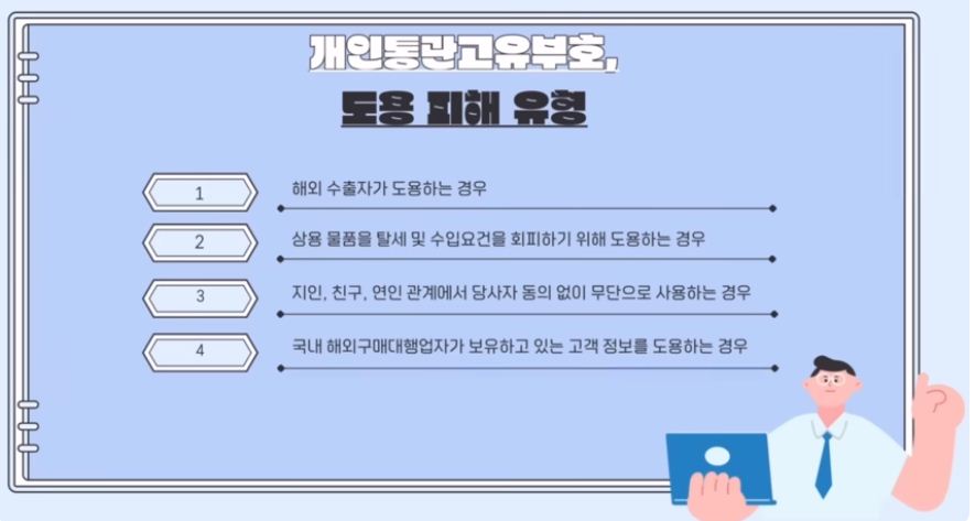 개인통관고유부호 도용 예방