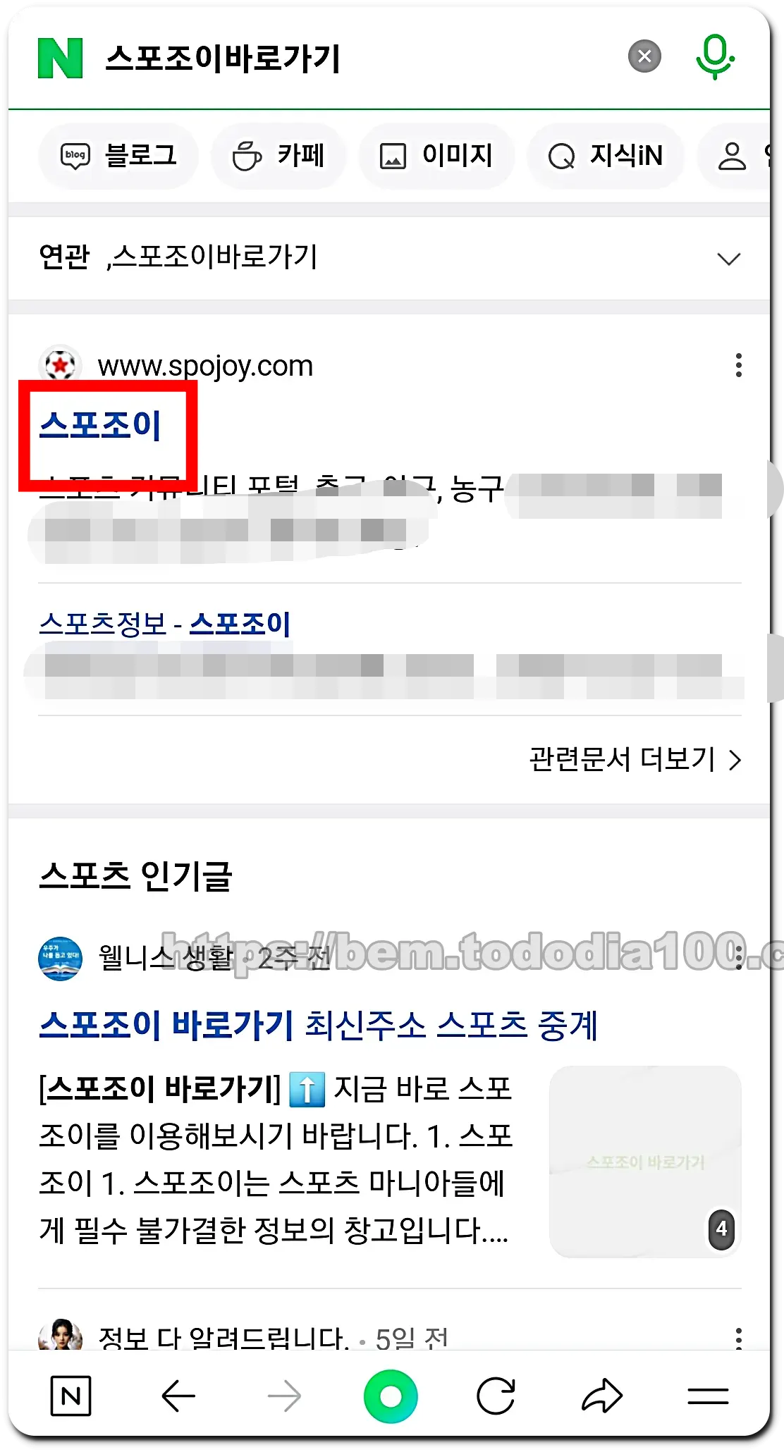 스포조이 네이버검색