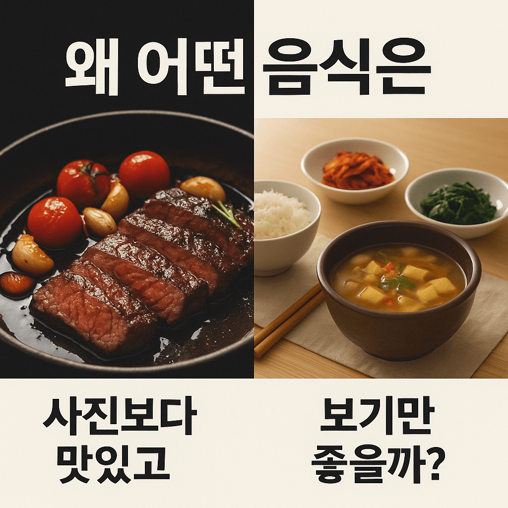 왜 어떤 음식은 &lsquo;사진보다 맛있고&rsquo;, 어떤 음식은 보기만 좋을까?