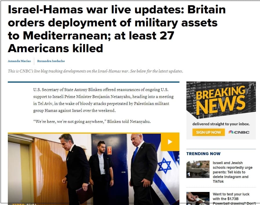 이-팔레스타인 전쟁 단신 VIDEO: Israel rules out aid to Gaza until Hamas releases hostages