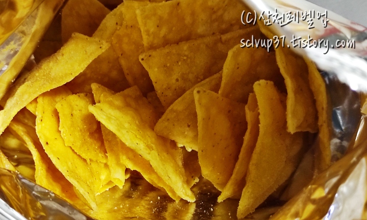 개봉 후 나쵸 과자