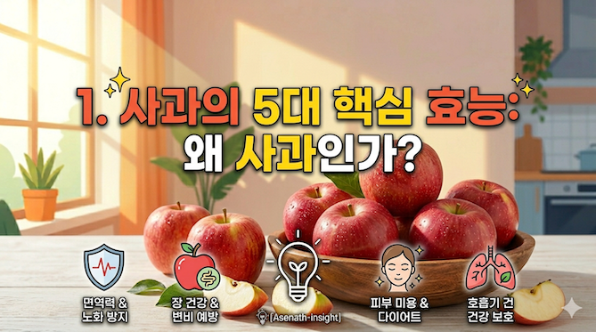 . 사과의 5대 핵심 효능: 왜 사과인가?