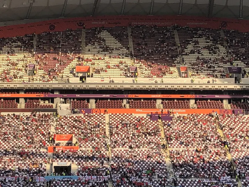 잉글랜드 이란 월드컵 경기 입장 불가 관중석