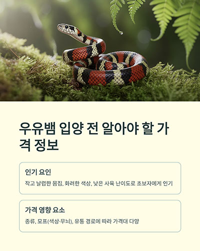 우유뱀 입양 전 알아야 할 가격 정보