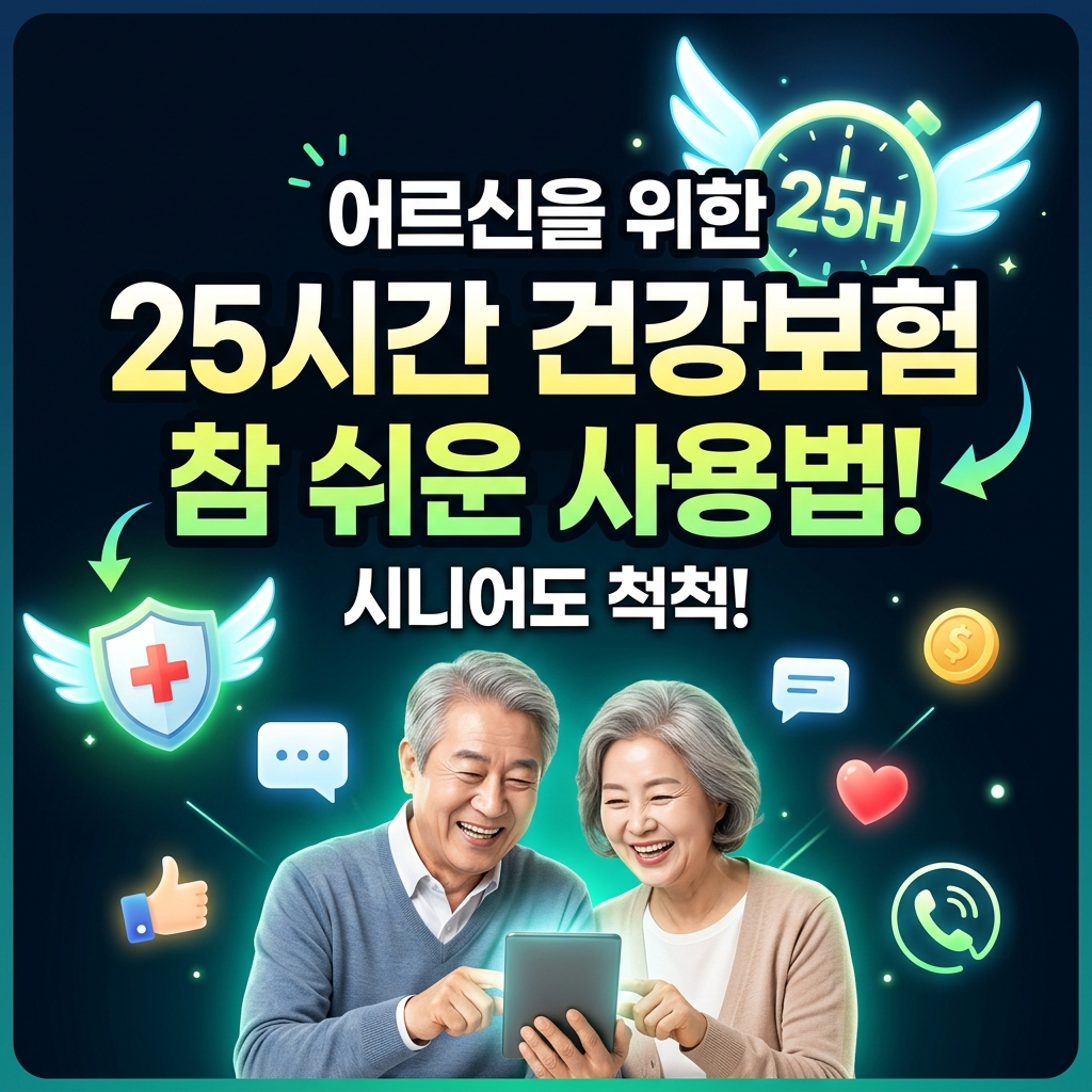 건강보험25시 간편모드 다크모드, 어르신이 쉽게 쓰는 법