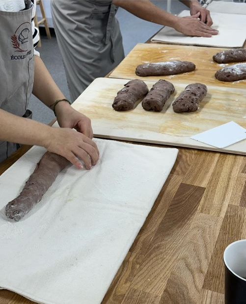 제빵 성형 연습