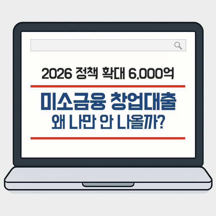 2026 정책 확대 6000억 이후 미소금융 창업대출 부결 이유와 승인 가능성 분석