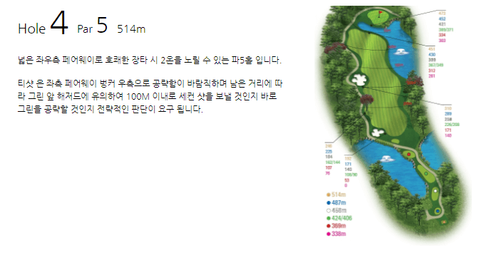 동촌 골프클럽 코스공략도 13