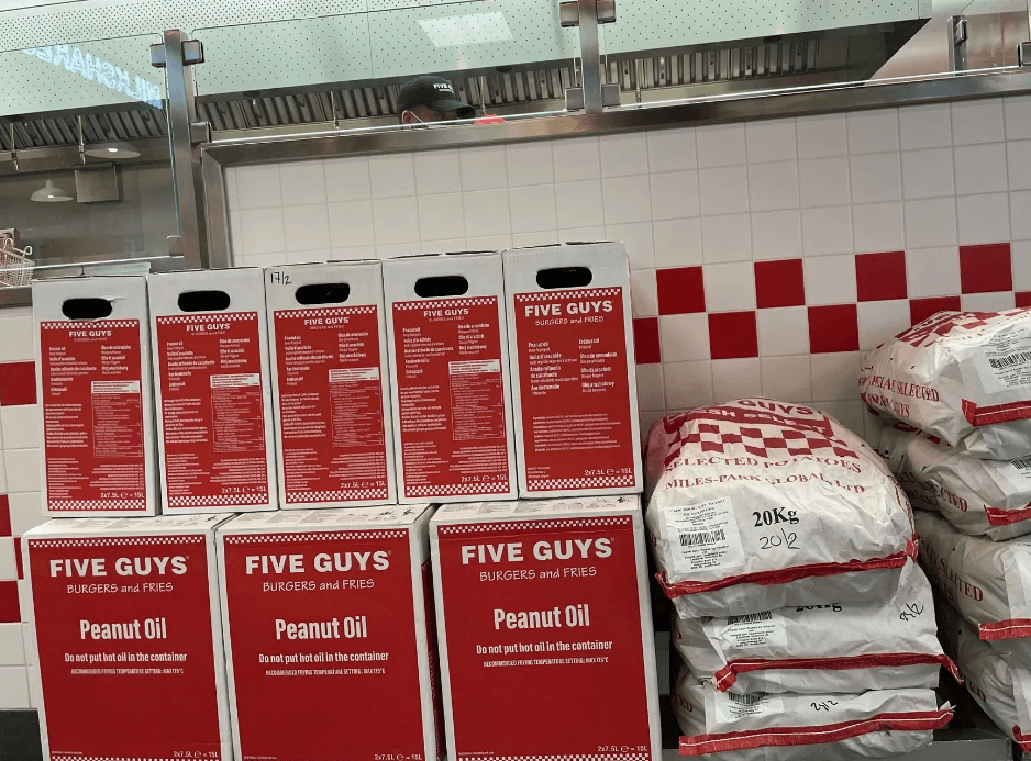 파이브가이즈-땅콩오일