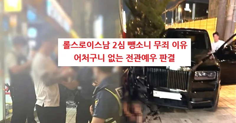 롤스로이스남 2심 뺑소니 무죄 어처구니 없는 이유 전관예우 판결 사건 사진