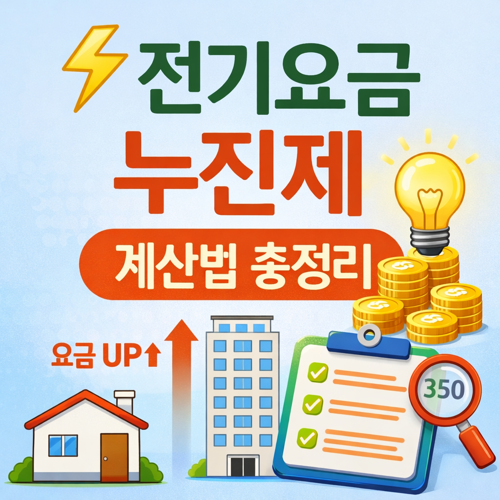 전기요금 누진제 구조와 계산법, 실제 예시, 요금 줄이는 꿀팁까지 한눈에 확인해보세요. 2025년 최신 요금 기준 완벽 반영!