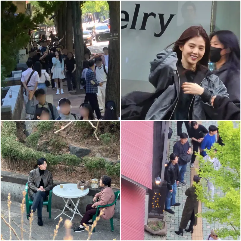 경성크리처 시즌 2에서 박서준, 한소희 촬영 모습