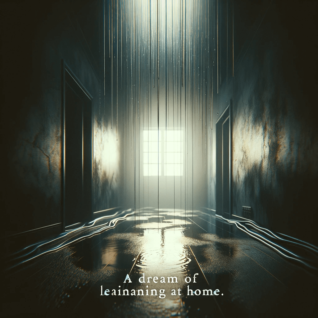 집에 비가 새는 꿈 해몽 해석