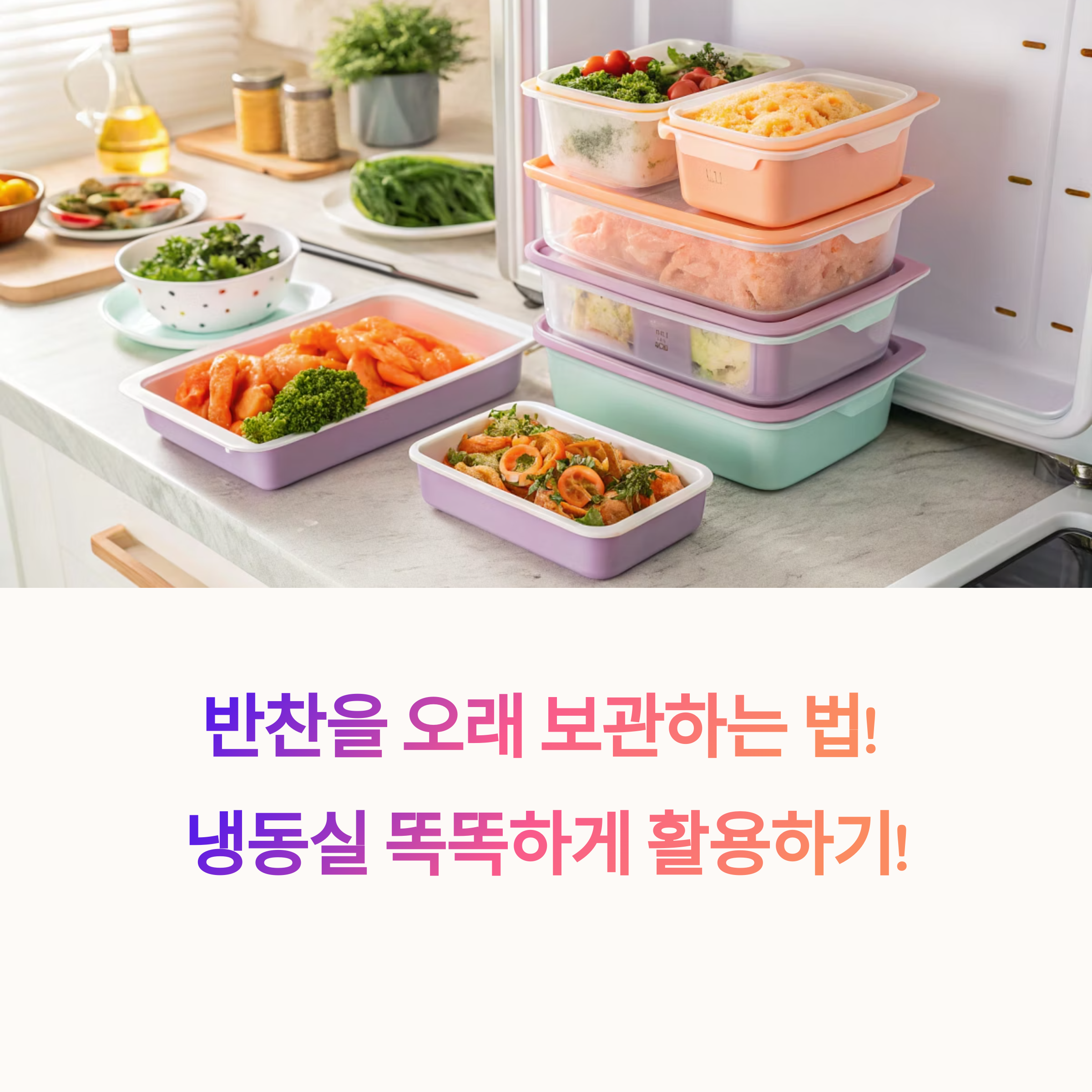 냉동실을 똑똑하게 활용하는 방법