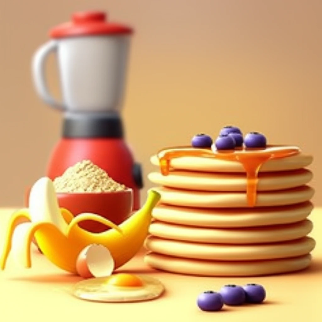 초보자도 쉬운 오트밀 팬케이크 만들기..