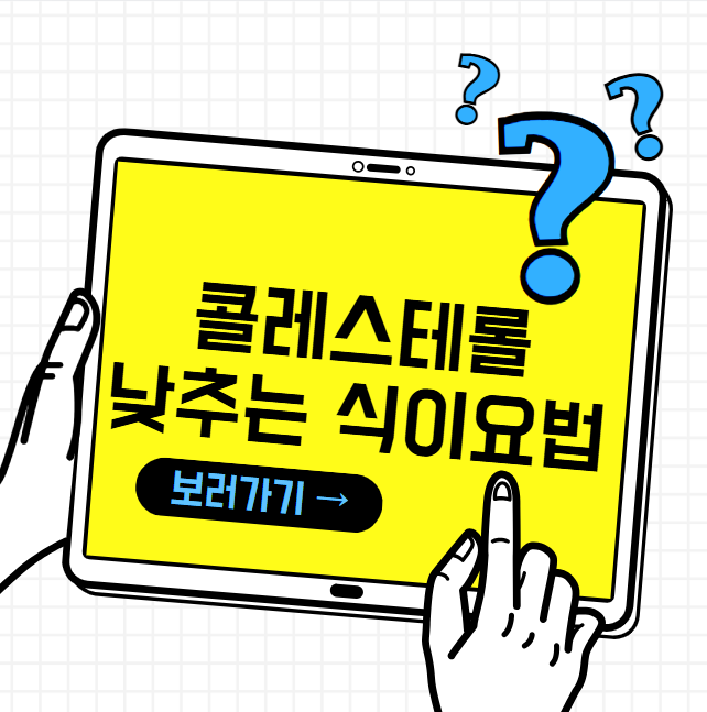 콜레스테롤 낮추는 식이요법