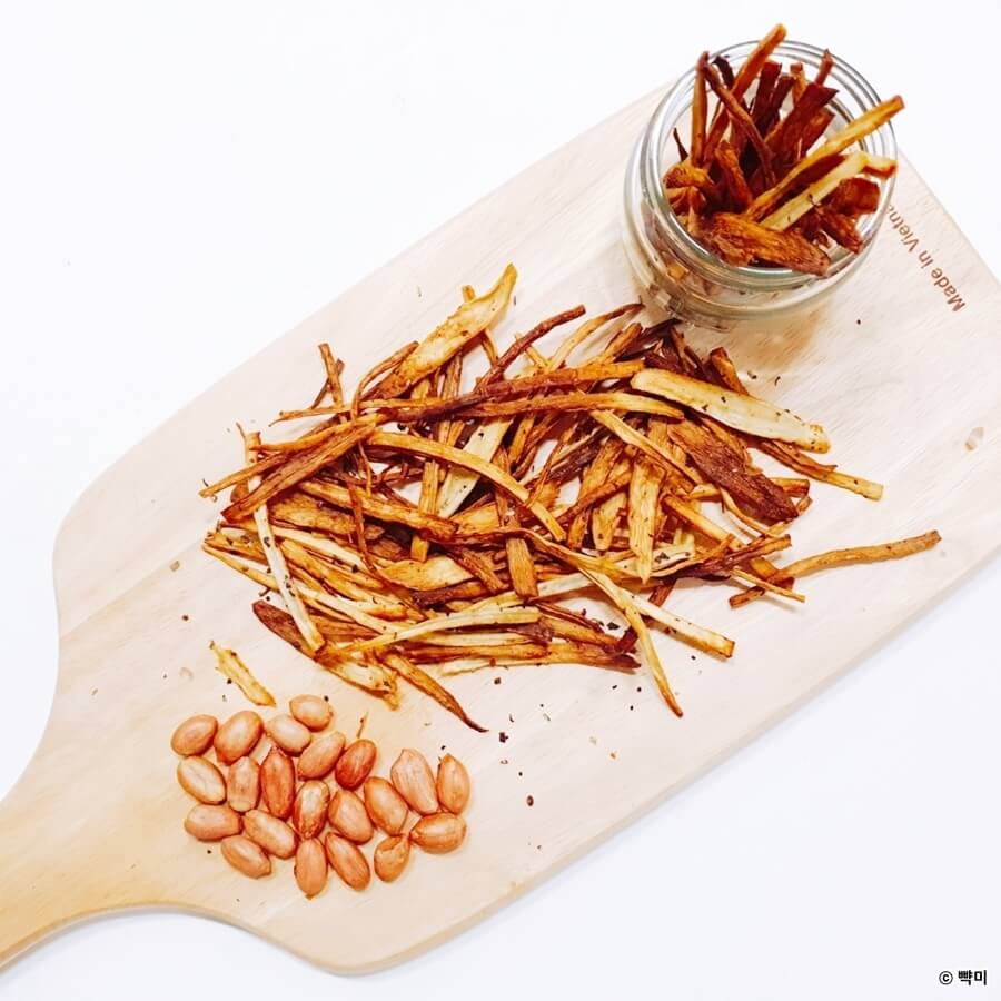 바삭한-우엉칩-에어프라이어-우엉튀김-만들기