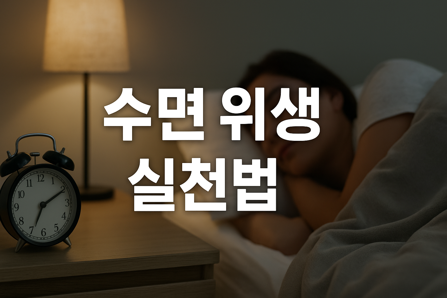 수면 위생 실천법 숙면 가이드