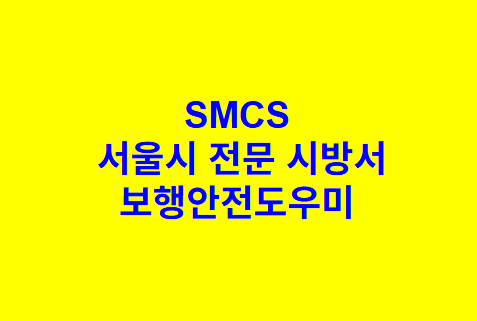 보행안전도우미 SMCS 서울시 전문 시방서